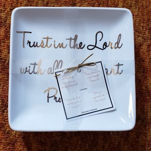 Coventry porcelain Scripture square plates